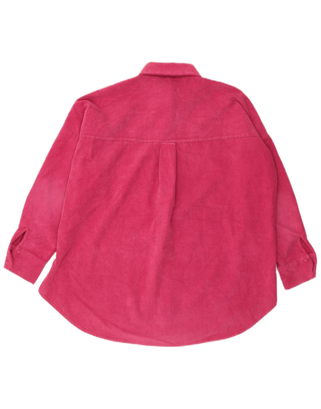 Camicia oversize in flanella da donna Zara UK 6 XS poliestere rosa