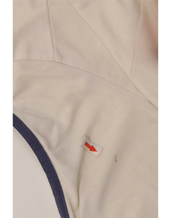 Giacca da ginnastica da donna Adidas piccola in cotone bianco