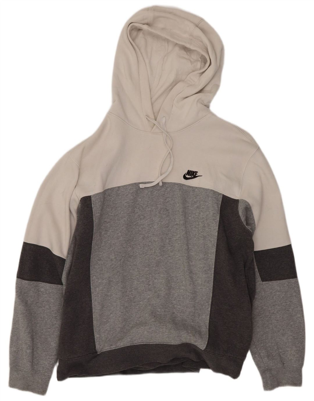 Felpa con cappuccio da uomo Nike in cotone color block medio multicolore
