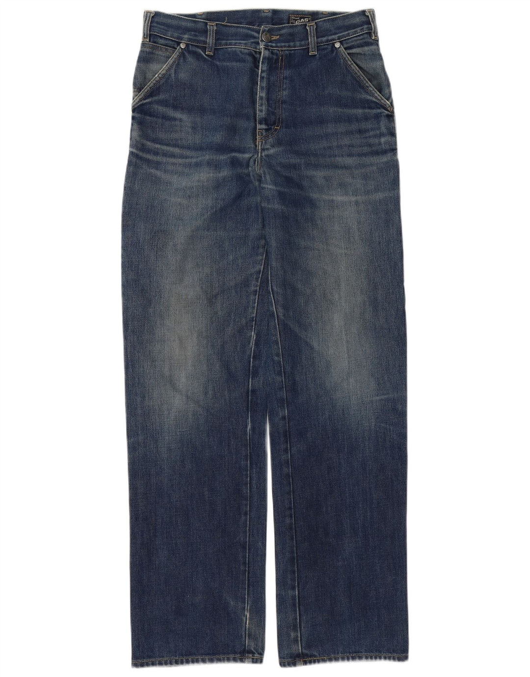 Jeans dritti da uomo Gas W29 L33 in cotone blu