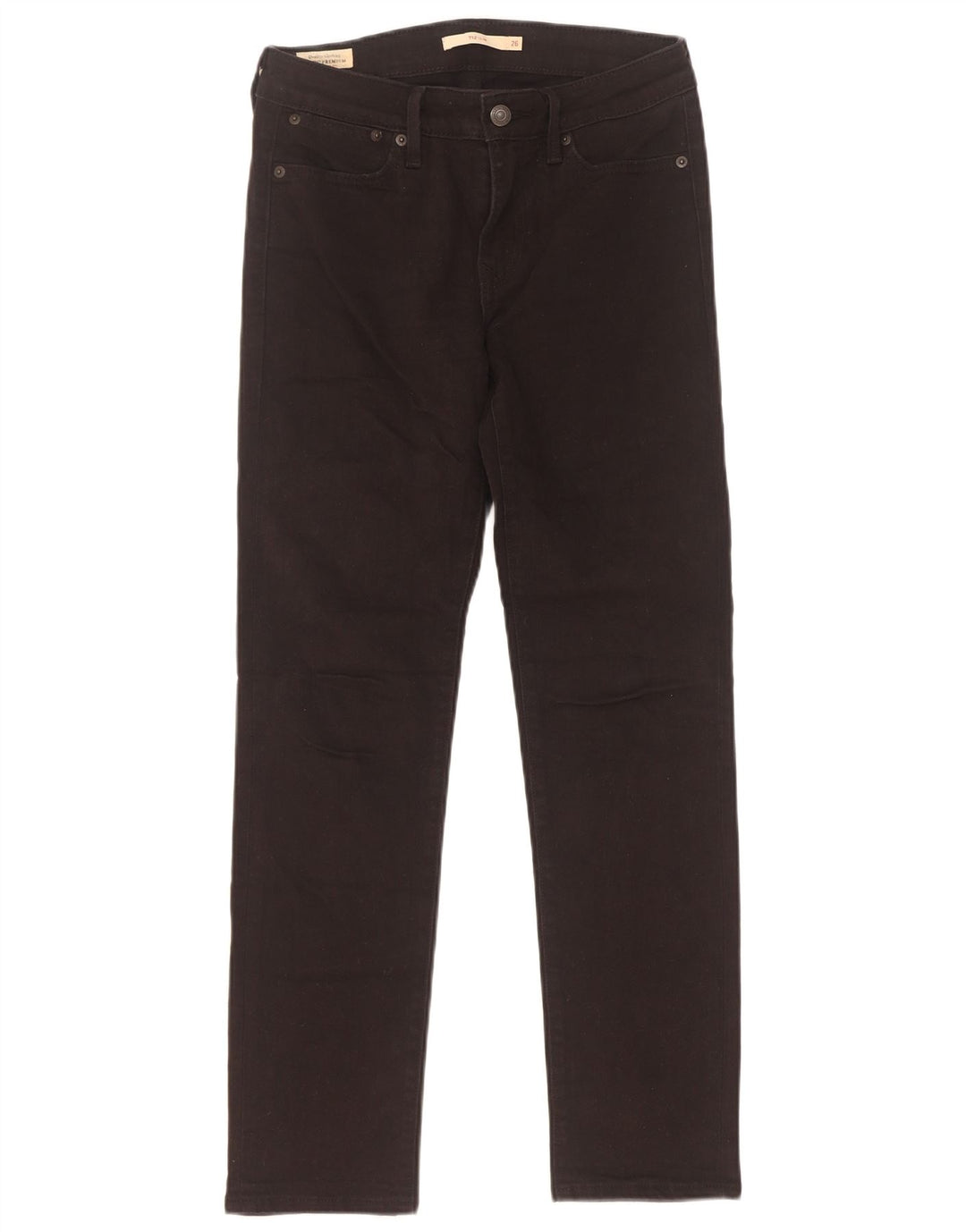 Jeans Levi's 712 Slim da donna W26 L30 cotone nero