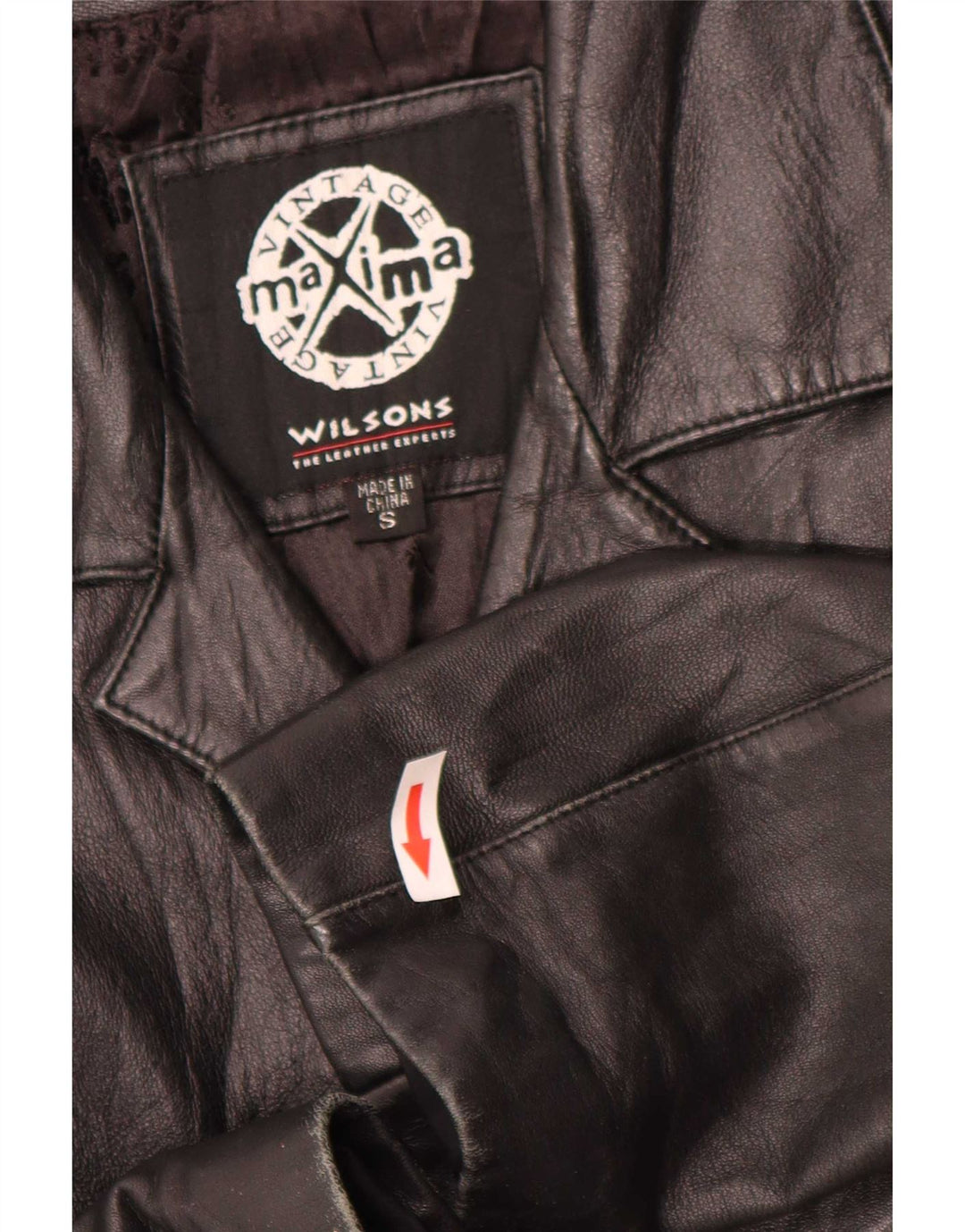 Giacca in pelle da donna Wilson UK 10 piccola nera
