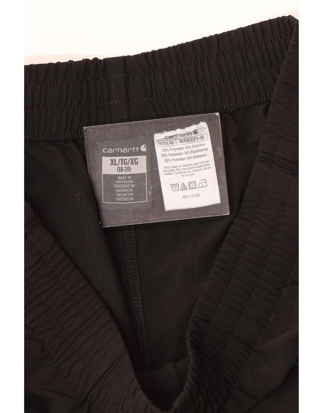 Pantaloncini sportivi da bambino Carhartt 13-14 anni XL poliestere nero