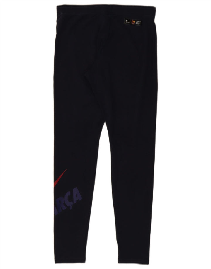 Leggings grafici da donna NIKE UK 12 medio cotone blu navy
