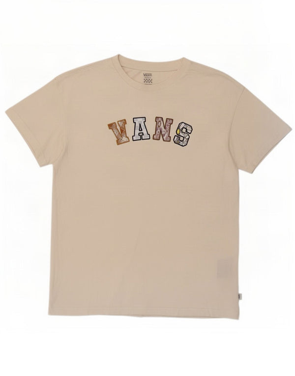 T-shirt grafica da uomo Vans Top piccola in cotone bianco