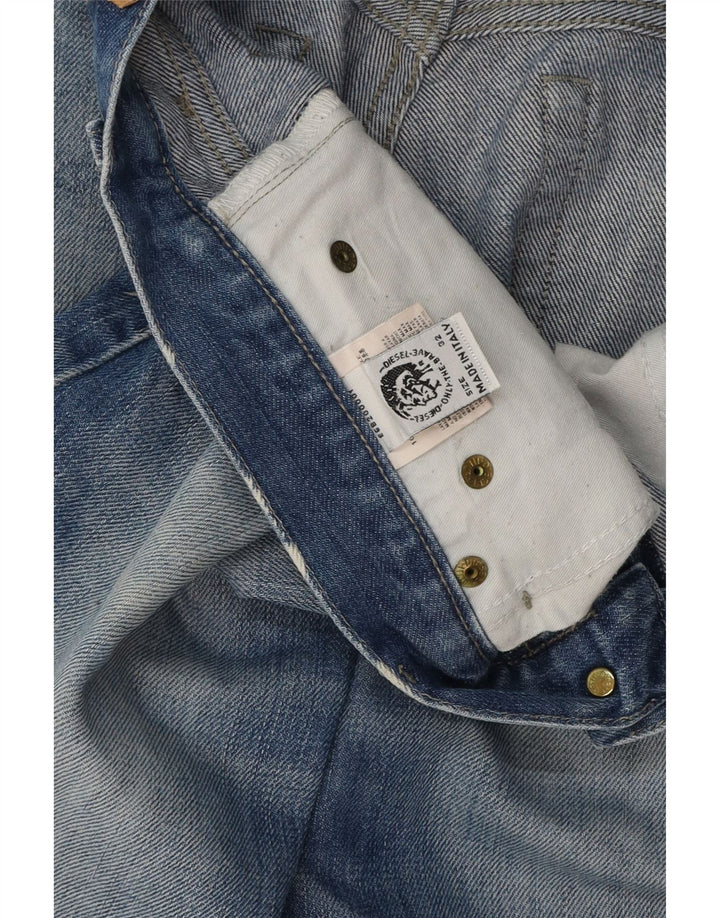 Jeans dritti da donna Diesel W32 L32 cotone blu