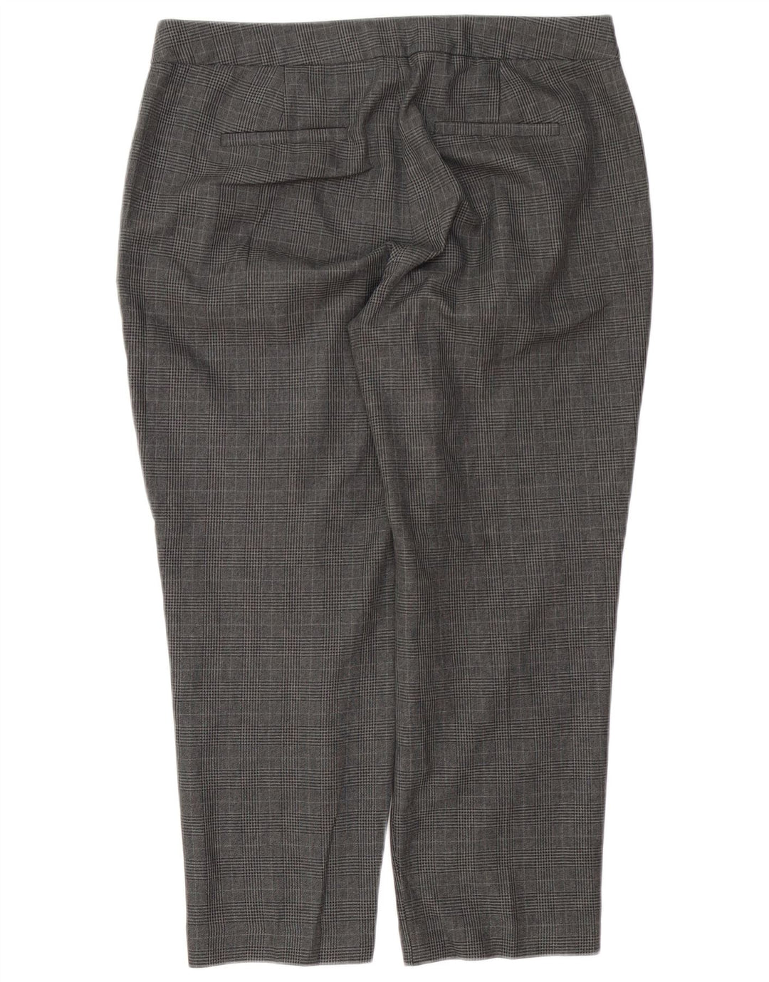 Pantaloni corti da donna Marks & Spencer UK 14 Large W34 L25 a quadri grigi