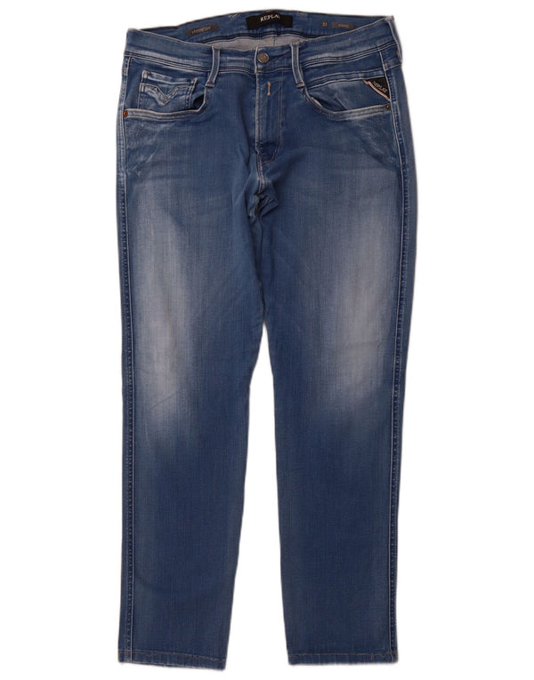 Replay Jeans slim da uomo Anbass W33 L29 Blu