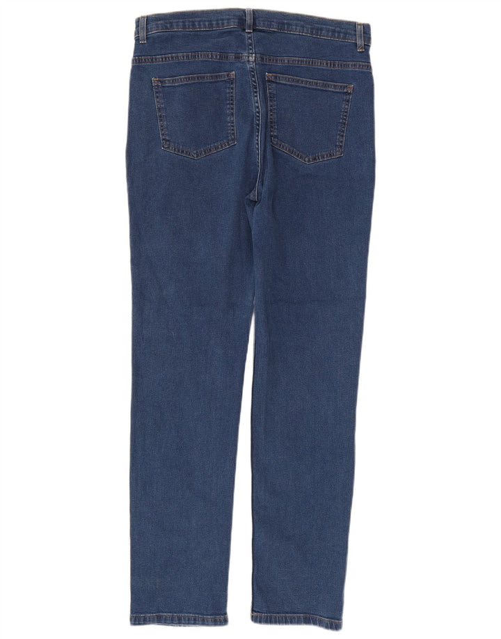 Jeans dritti da donna Marks & Spencer UK 12 medio W32 L30 cotone blu