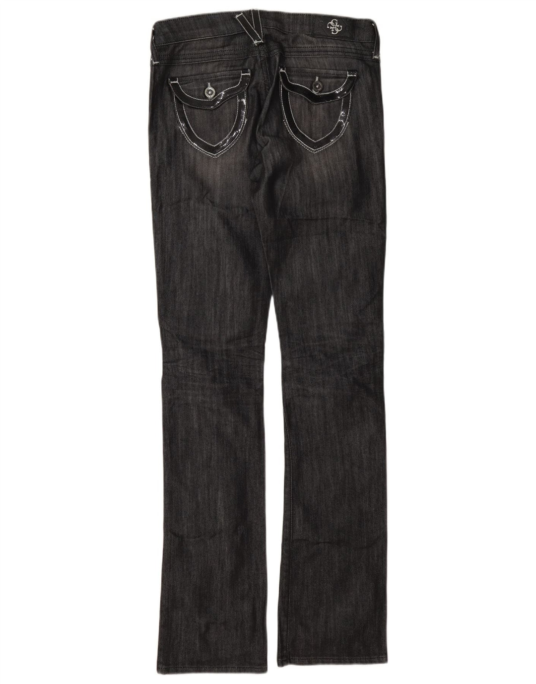 Jeans slim bootcut da donna Guess W26 L33 cotone grigio