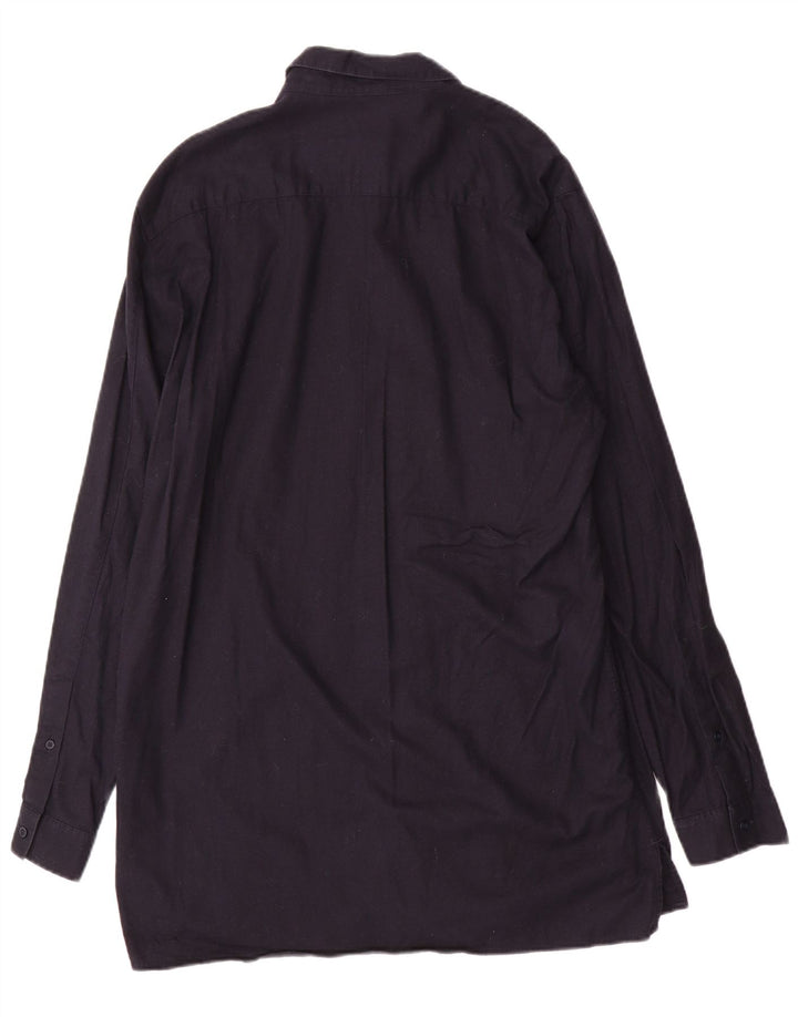 Camicia Cos da uomo in cotone blu navy medio