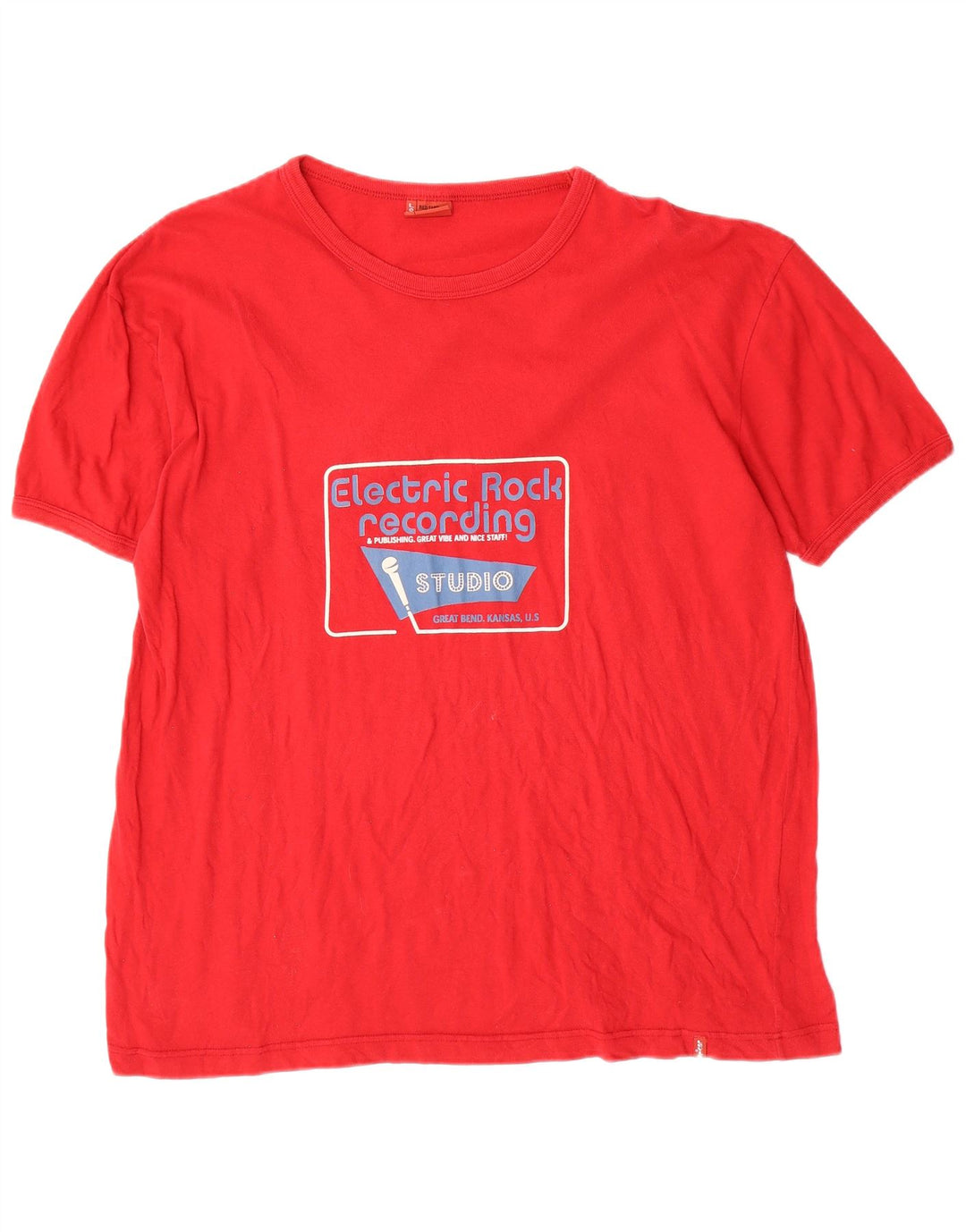 T-shirt grafica da uomo Levi's Top XL in cotone rosso