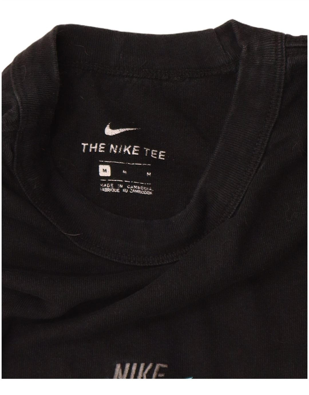 T-shirt da uomo Nike Top in cotone nero medio