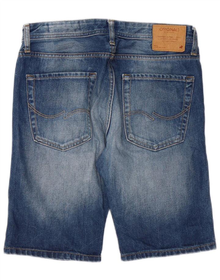 Pantaloncini di jeans vestibilità regolare da uomo Jack & Jones piccoli W29 cotone blu
