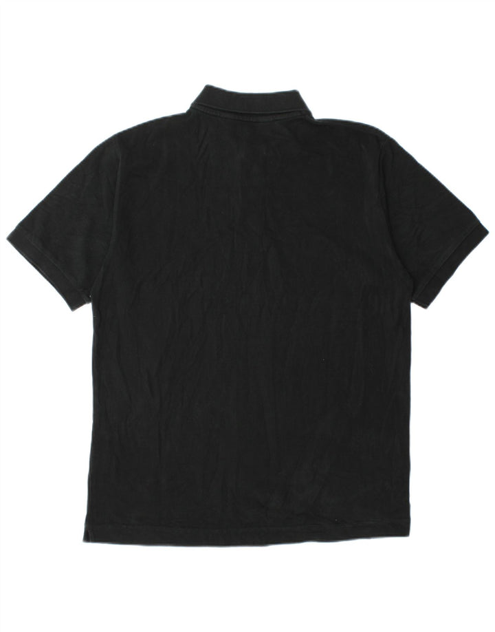 Polo Kappa Uomo Media Nera In Cotone