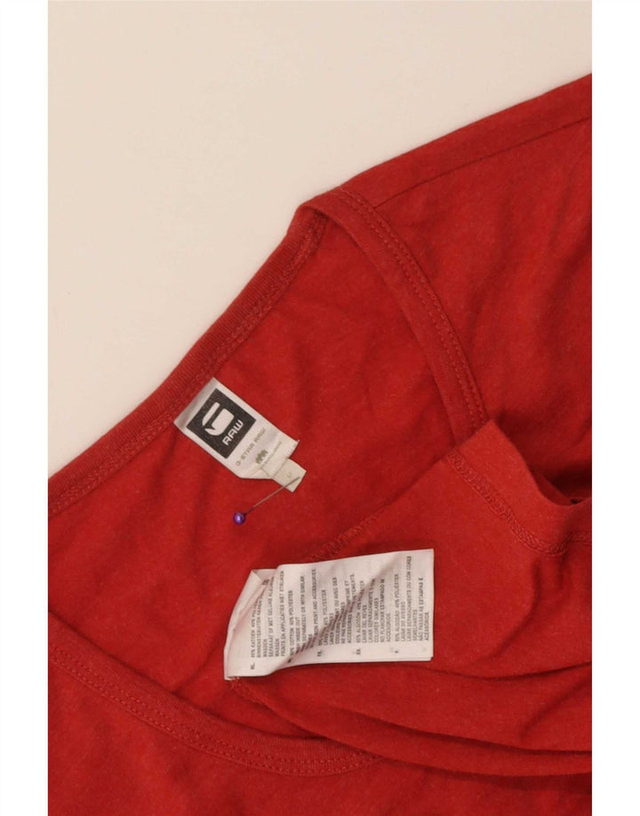 T-shirt da uomo G-Star Top rosso medio in cotone