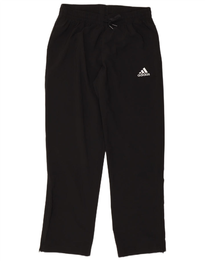 Pantaloni da tuta da uomo Adidas Large neri in poliestere