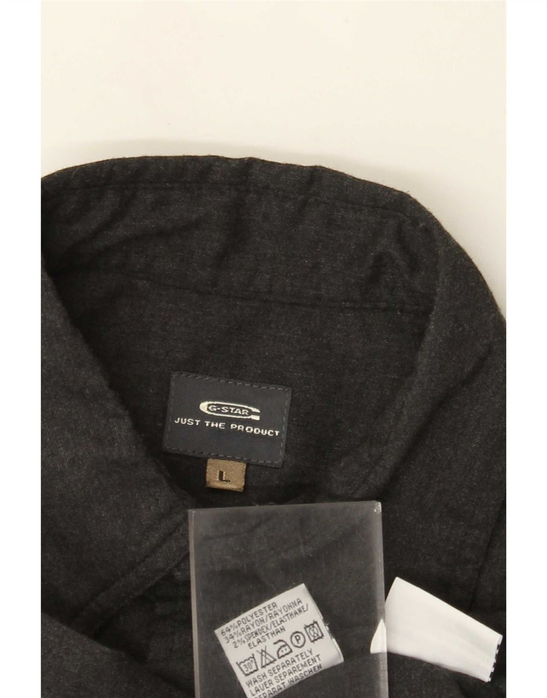 Camicia da uomo G-Star grande poliestere grigio