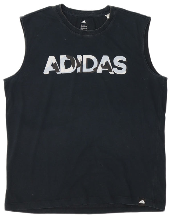 Canottiera grafica da uomo Adidas XL nera