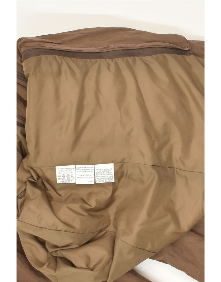 MARELLA Womens Windbreaker Jacket UK 18 XL Brown Polyester | Vintage Marella | Thrift | Second-Hand Marella | Used Clothing | Messina Hembry 