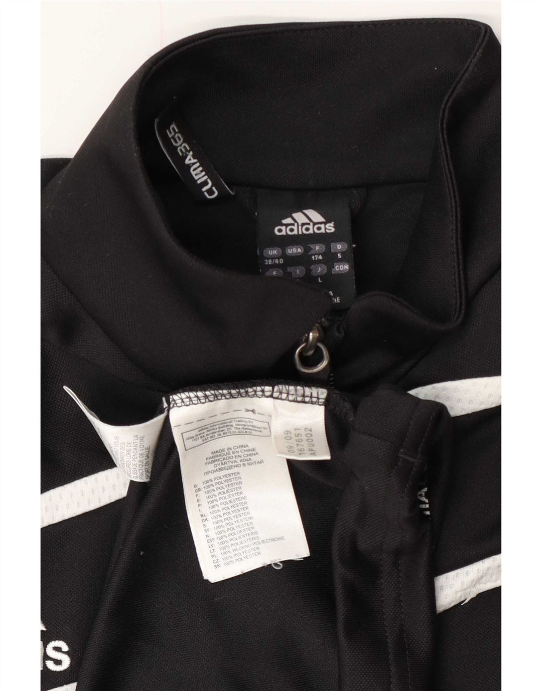 Top della tuta pullover Adidas Clima 365 da uomo UK 38/40 medio nero