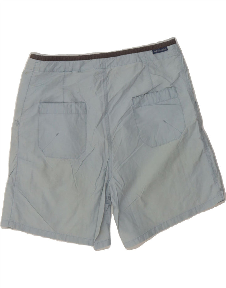 COLUMBIA Womens Casual Shorts Medium W30 Blue Nylon Vintage Columbia and Second-Hand Columbia from Messina Hembry 