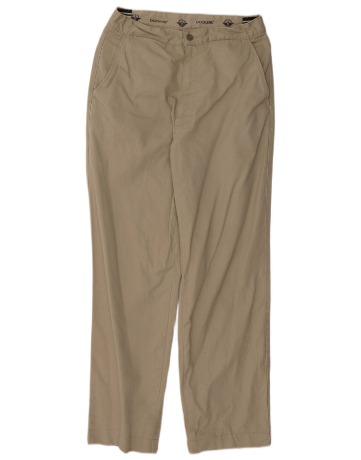 DOCKERS Pantaloni chino dritti da uomo W30 L28 Beige