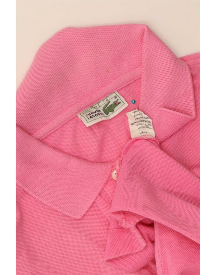 Polo da uomo Lacoste taglia 6 XL in cotone rosa