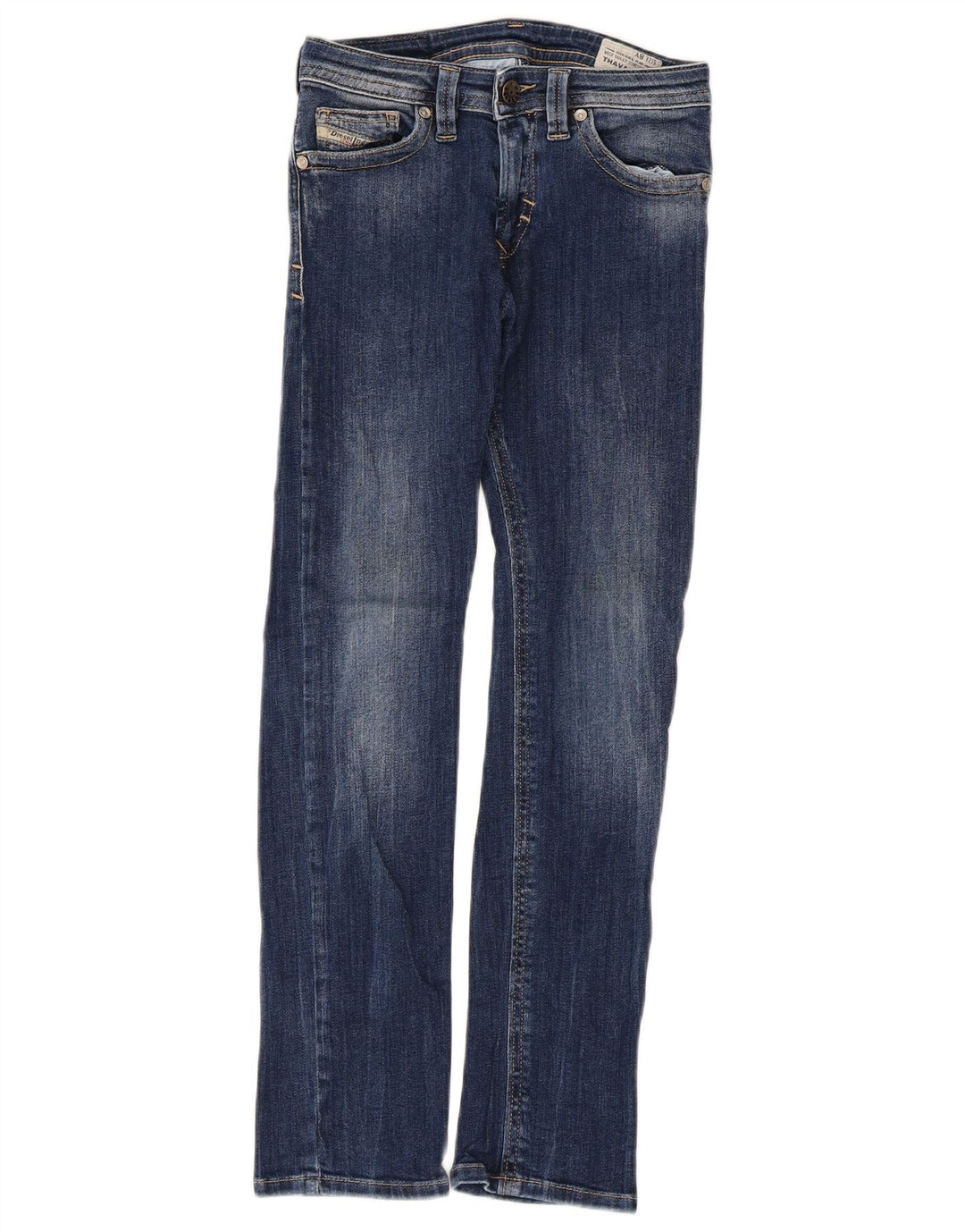 Diesel Ragazzi Thavar Straight Jeans 7-8 Anni W26 L25 Cotone Blu
