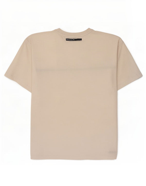 T-shirt grafica da uomo Reebok Top grande in cotone bianco