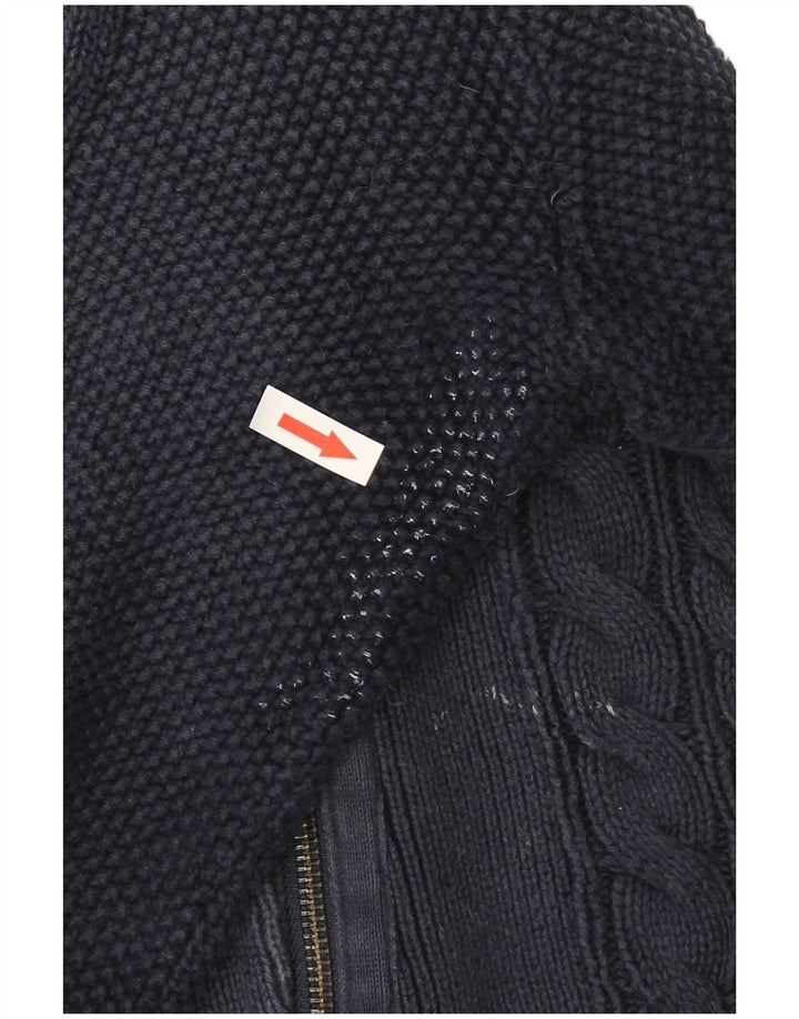 Maglione cardigan autografo da donna Marks & Spencer UK 14 grande blu navy
