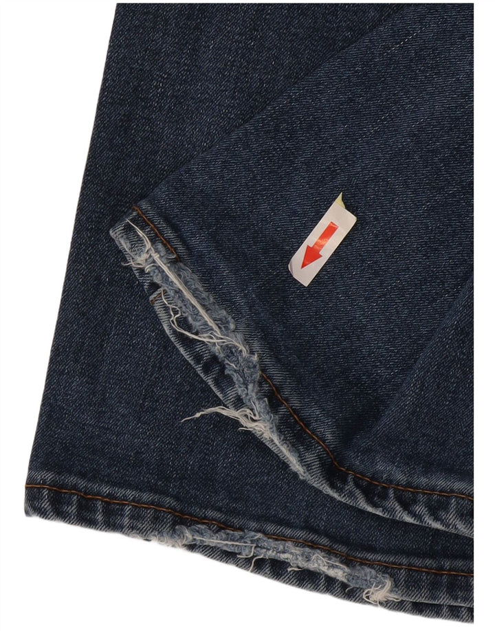 Jeans dritti regolari da uomo Marks & Spencer W36 L33 cotone blu