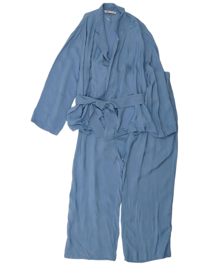 Set 2 pezzi Zara da donna UK 20 2XL W40 L31 viscosa blu