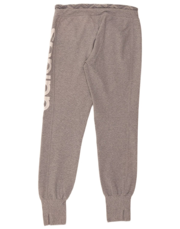 Adidas Womens Climalite Tracksuit Trousers Joggers UK 8/10 Small Grey
