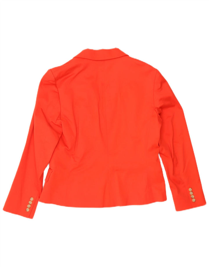 Giacca blazer a 3 bottoni da donna Ralph Lauren US 14 XL cotone rosso