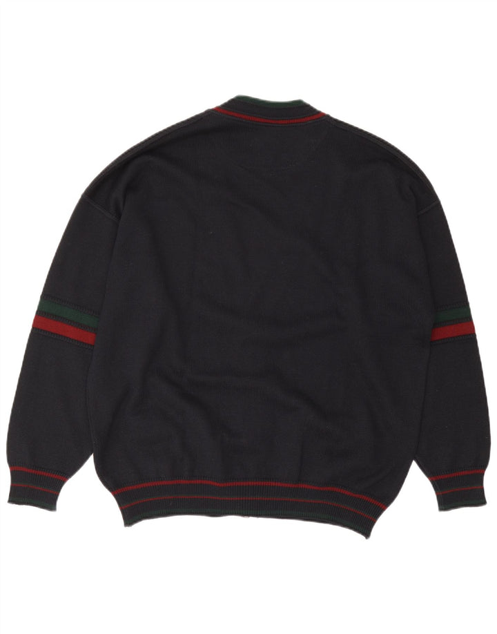 Maglione cardigan da uomo White Sails grande blu navy