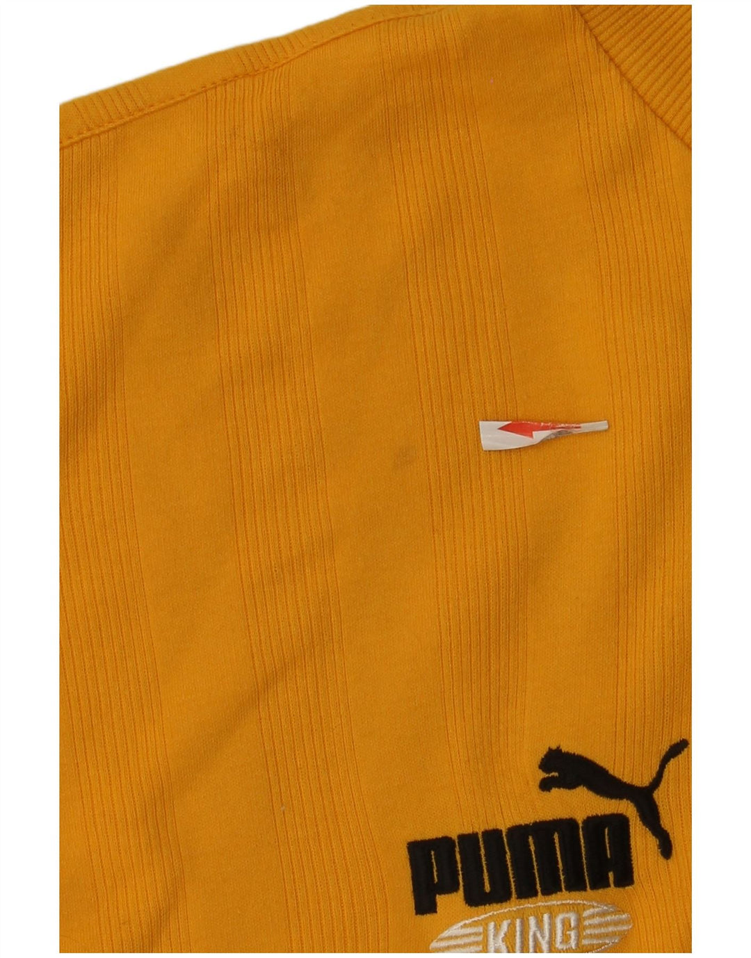 Maglia Puma da uomo a maniche lunghe XL in cotone a righe gialle