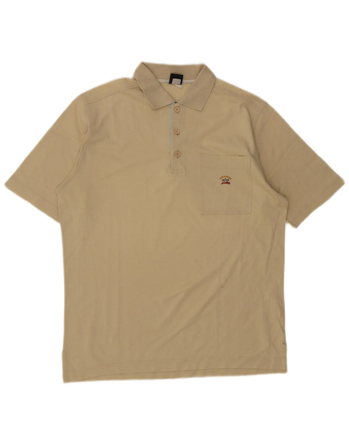Polo da uomo Paul & Shark grande in cotone beige