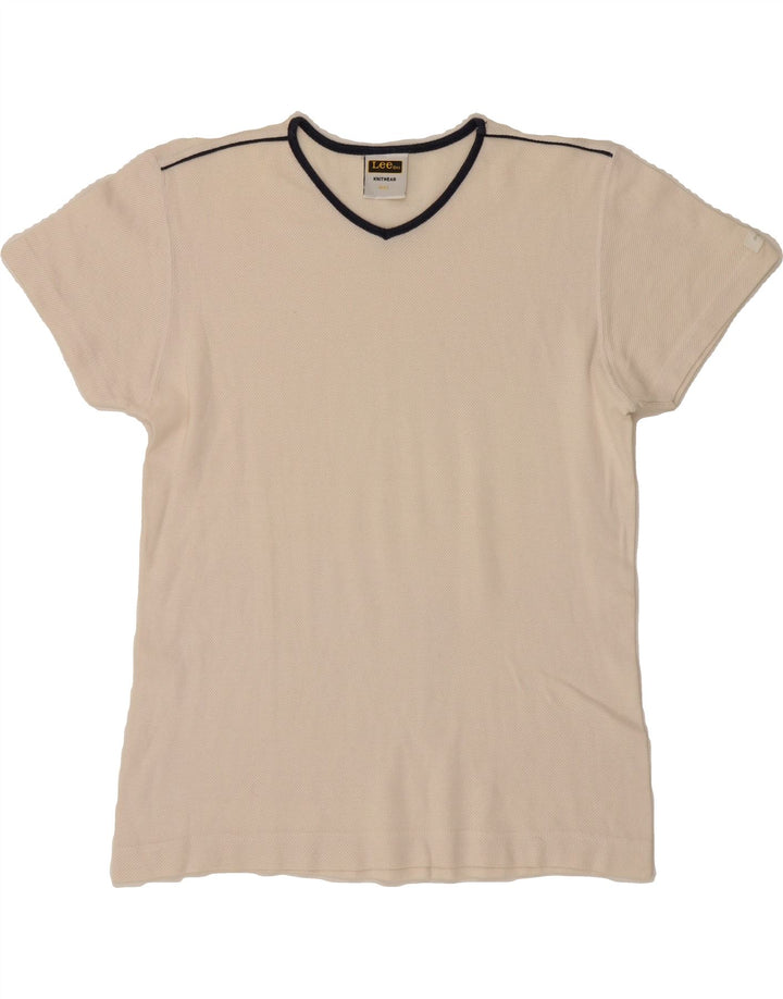 LEE Womens T-Shirt Top UK 16 Large White Vintage Lee and Second-Hand Lee from Messina Hembry 