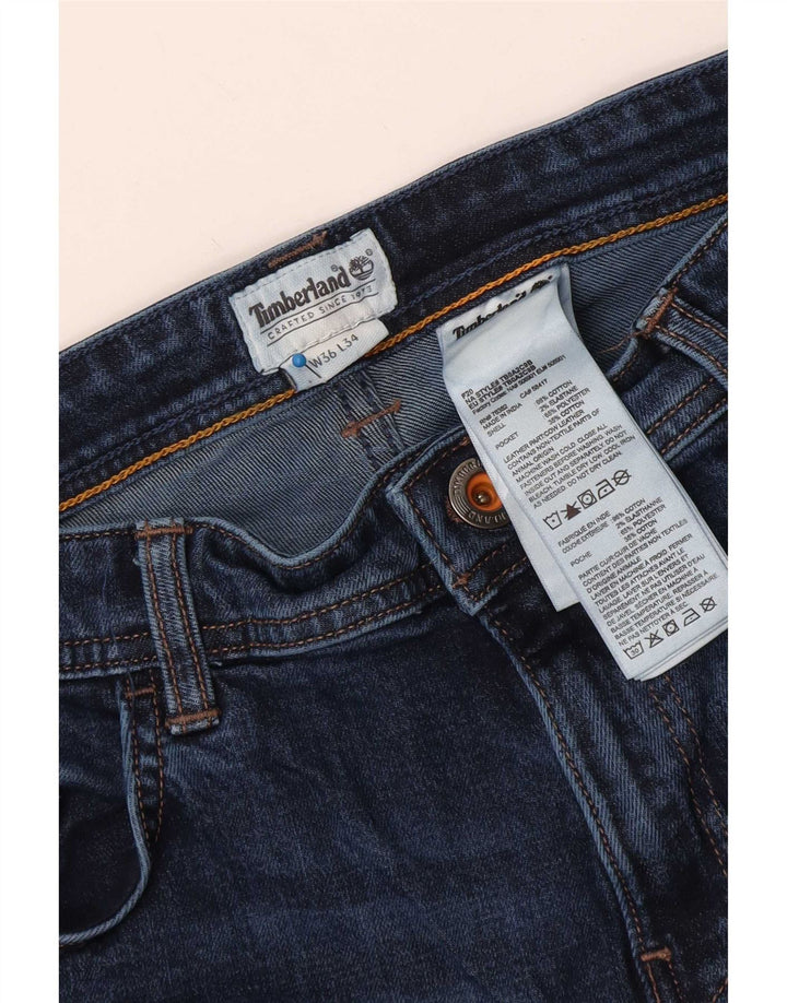 Jeans dritti da uomo Timberland W36 L34 cotone blu navy