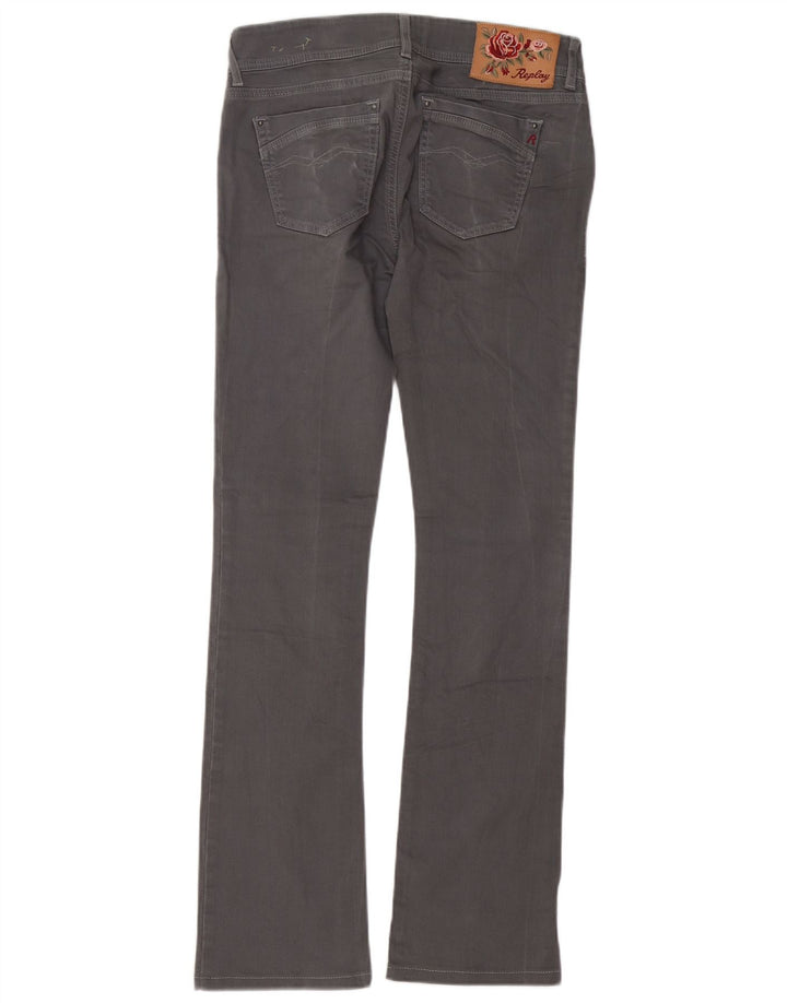 REPLAY Jeans Bootcut da donna Rearmy W28 L32 cotone grigio