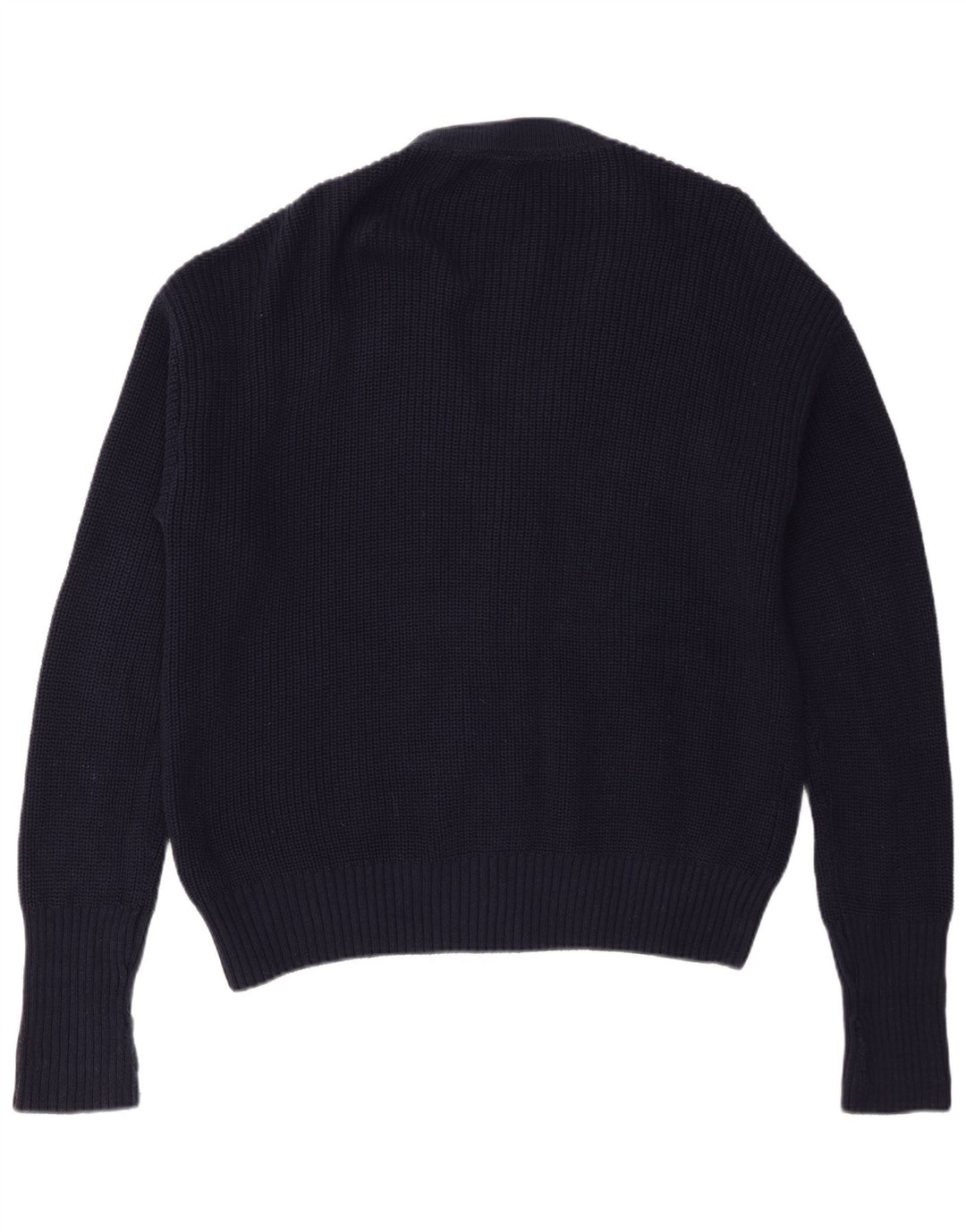 Maglione cardigan da uomo Zara grande in cotone color block blu navy