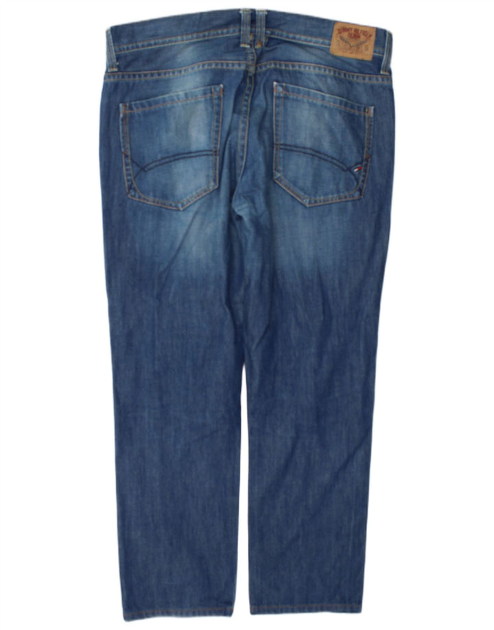 Jeans dritti da uomo Tommy Hilfiger W38 L30 cotone blu
