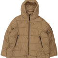 Giacca imbottita con cappuccio da donna Zara UK 20 2XL Poliestere beige