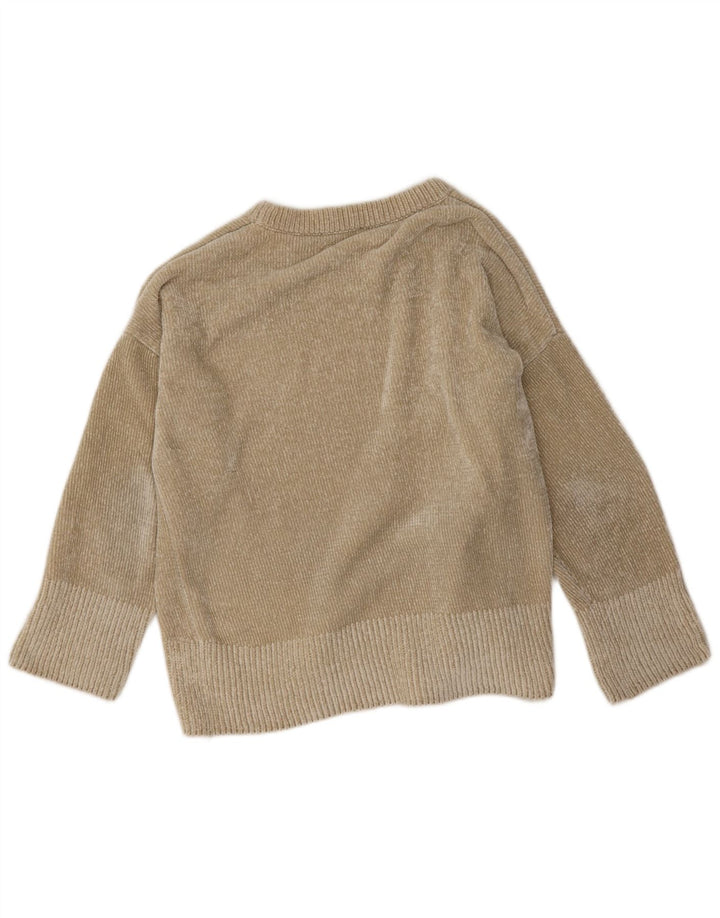 Maglione girocollo oversize da donna Zara UK 14 Beige medio