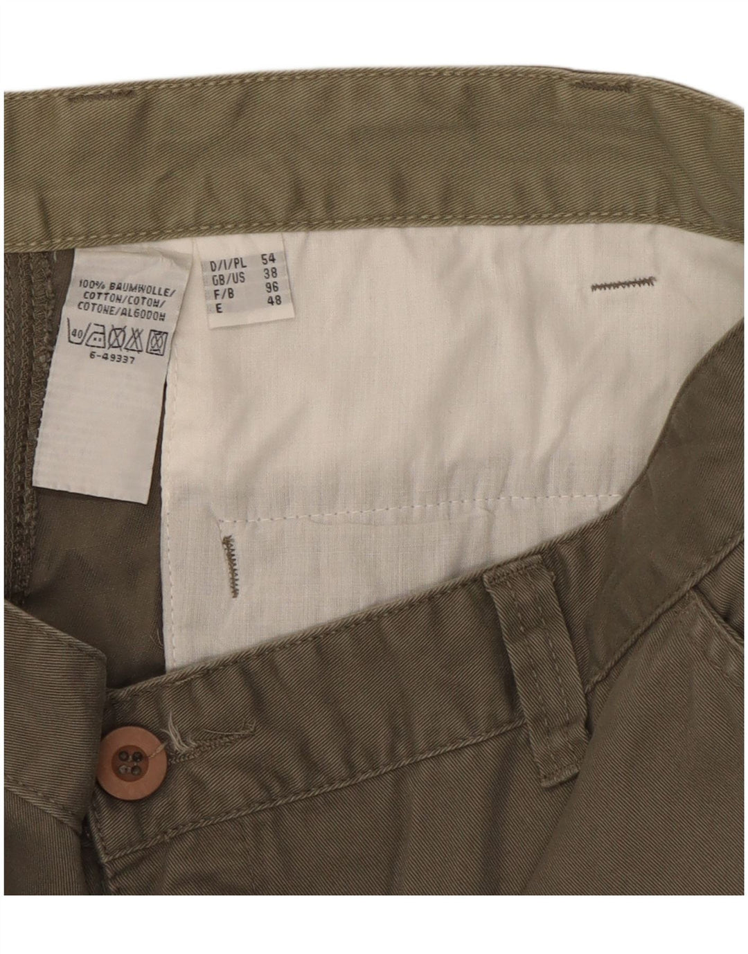 Pantaloncini cargo vintage da uomo W38 XL in cotone kaki