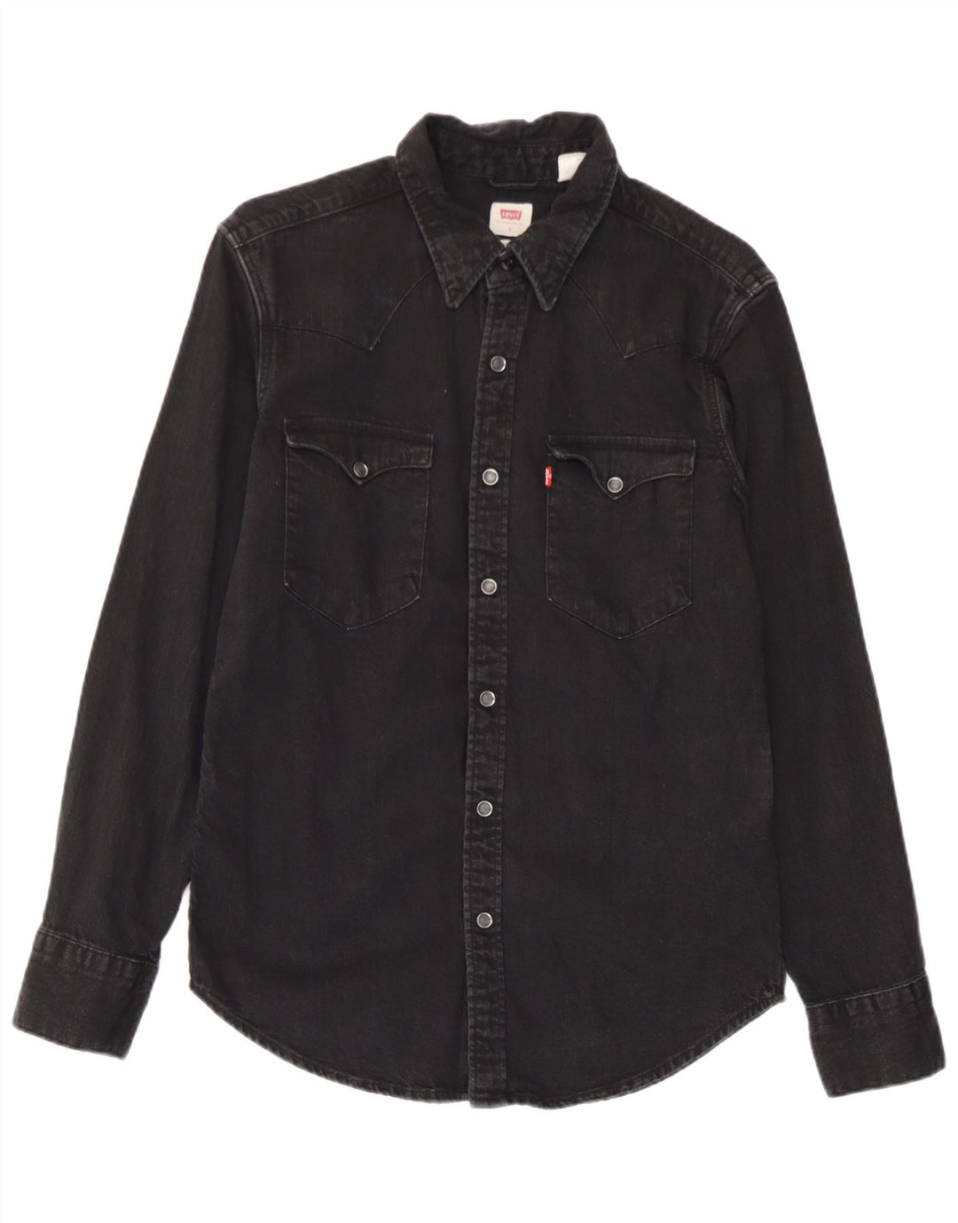 Camicia di jeans standard da uomo Levi's piccola in cotone nero