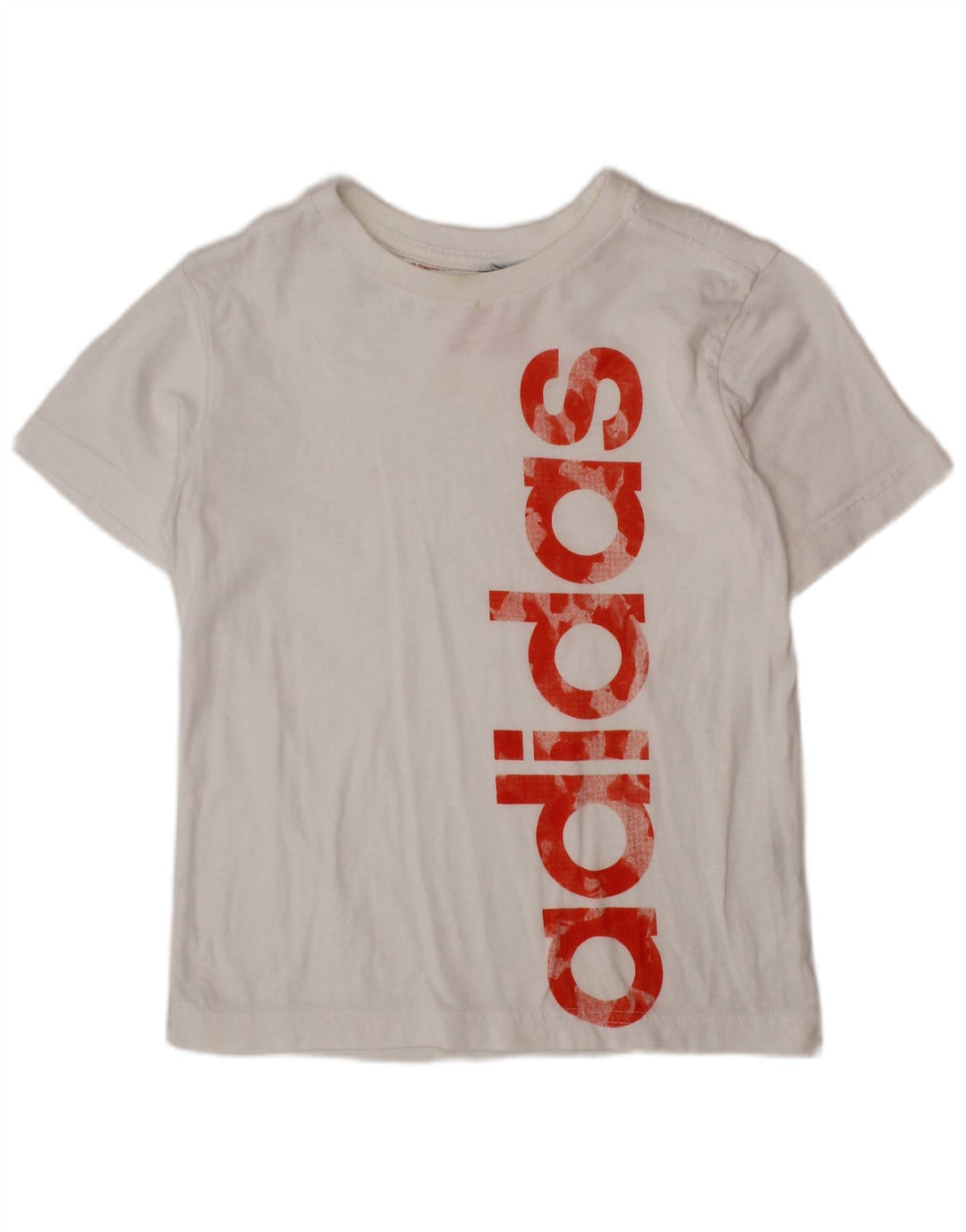 T-shirt grafica ADIDAS per ragazzi, 5-6 anni, bianca