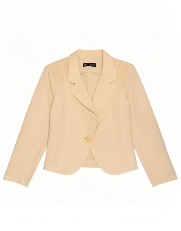 Giacca Blazer da Donna a 1 Bottone Rinascimento UK 6 XS Bianco Sporco