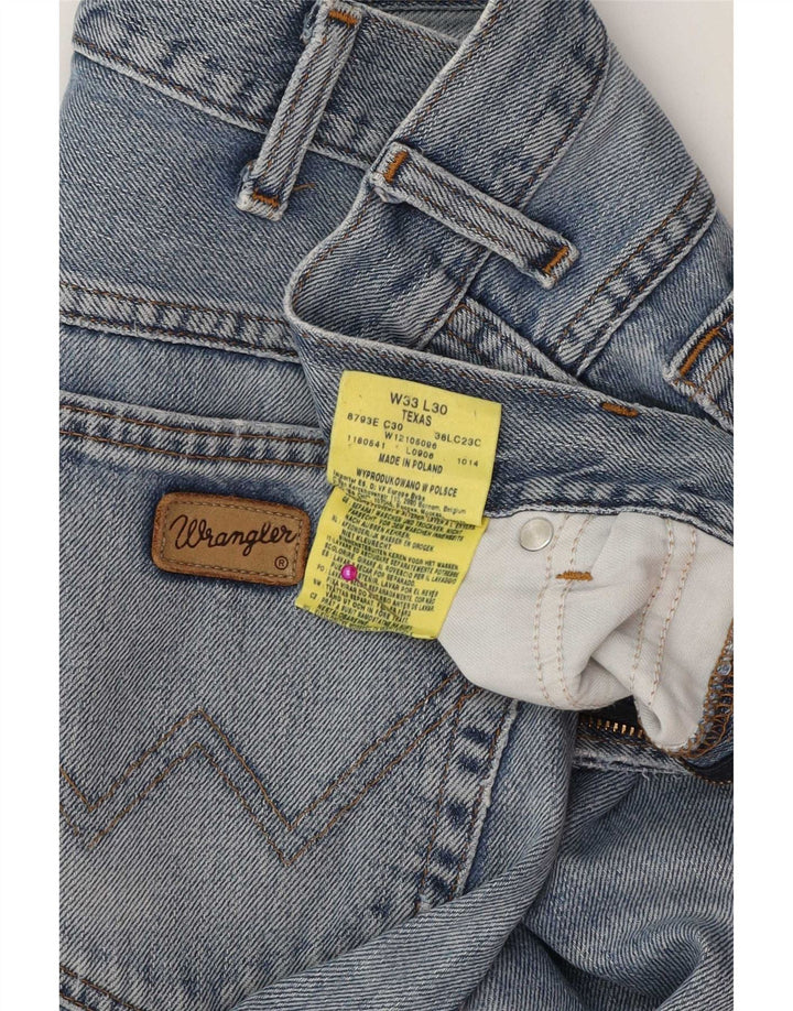 Jeans dritti da uomo Wrangler W33 L30 cotone blu